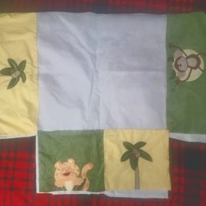 NOJO Jungle themed crib bedskirt